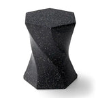 Glitzhome Sgabello da giardino in finto terrazzo stile Twist MGO 17,75H