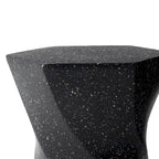 Glitzhome Sgabello da giardino in finto terrazzo stile Twist MGO 17,75H