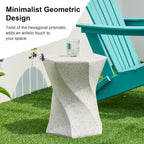 Glitzhome Sgabello da giardino in finto terrazzo stile Twist MGO 17,75H