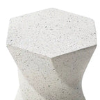 Glitzhome Sgabello da giardino in finto terrazzo stile Twist MGO 17,75H