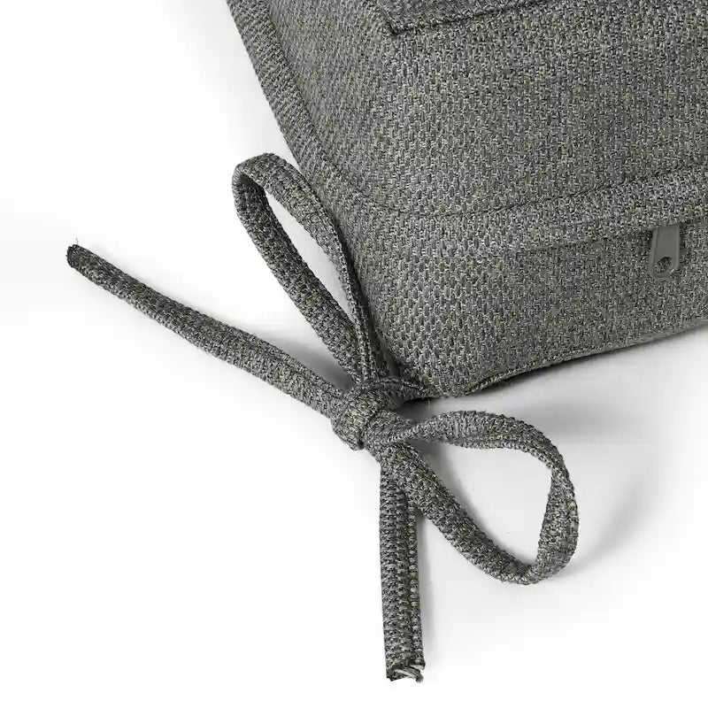 Polytrends Endless Patio, pouf-ottoman pour causeuse profonde avec cadre gris