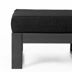 Polytrends Endless Patio, pouf-ottoman pour causeuse profonde avec cadre gris