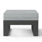 Polytrends Endless Patio, pouf-ottoman pour causeuse profonde avec cadre gris