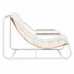 Ensemble de 3 chaises longues de piscine – Chaises longues d'extérieur avec table d'appoint en acacia