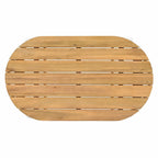 Ensemble de 3 chaises longues de piscine – Chaises longues d'extérieur avec table d'appoint en acacia
