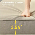 Set di mobili da esterno in vimini XIZZI da 8 pezzi con tavolo fuoco da 54 pollici