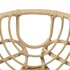 Ensemble de 2 chaises longues d'extérieur en osier