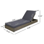 Set di 2 Chaise Lounge da esterno Christopher Knight Home Comfort