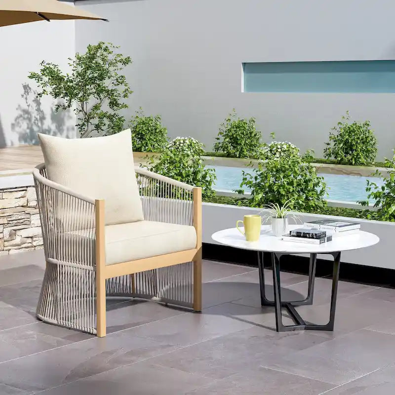 Chaise longue d'extérieur en aluminium Christopher Knight Home Elegance