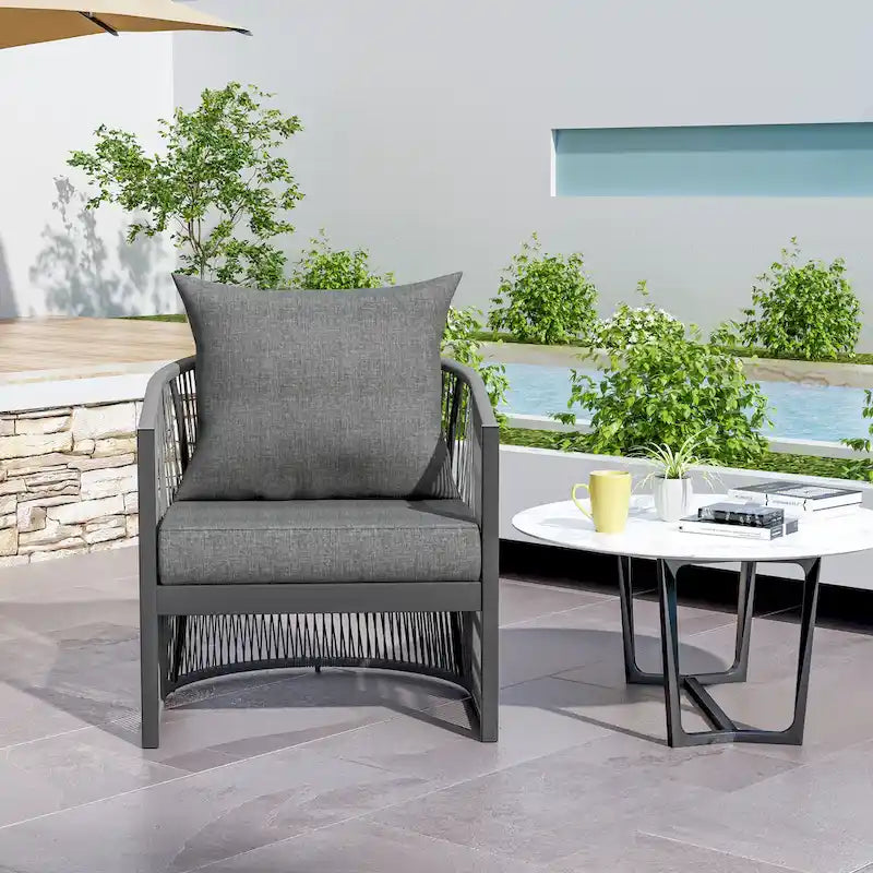 Christopher Knight Home Aluminum Outdoor Elegance Lounge Chair