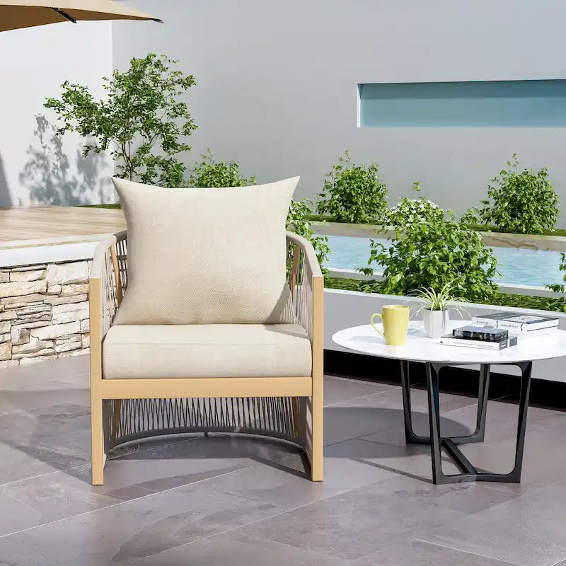 Chaise longue d'extérieur en aluminium Christopher Knight Home Elegance