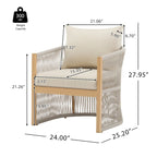 Chaise longue d'extérieur en aluminium Christopher Knight Home Elegance