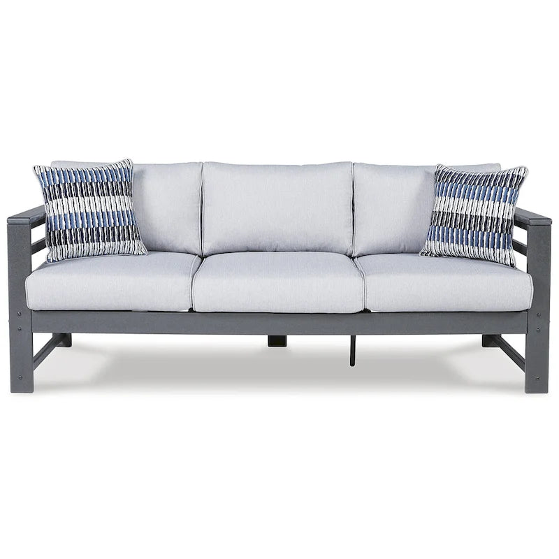Signature Design by Ashley Amora Grey Ensemble de sièges d'extérieur 2 pièces - 79,25 L x 30,5 P x 33,25 H
