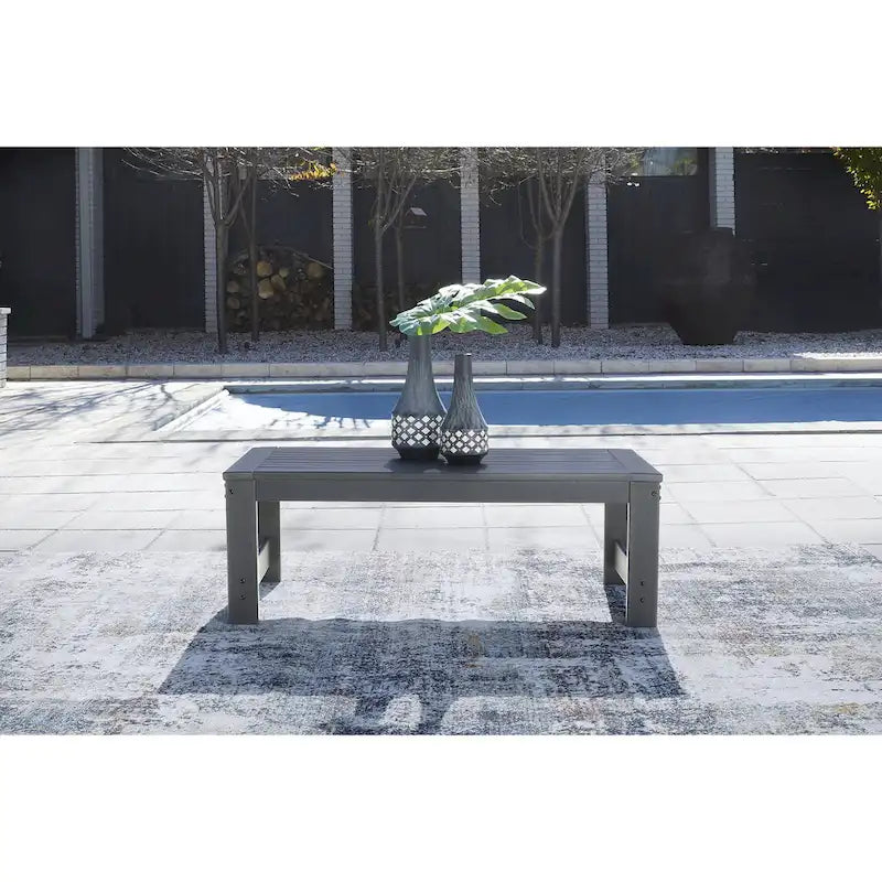 Signature Design by Ashley Amora Grey Ensemble de sièges d'extérieur 2 pièces - 79,25 L x 30,5 P x 33,25 H