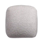 HomeRoots Pouf/Ottoman cubo da esterno 18 grigio in poliestere