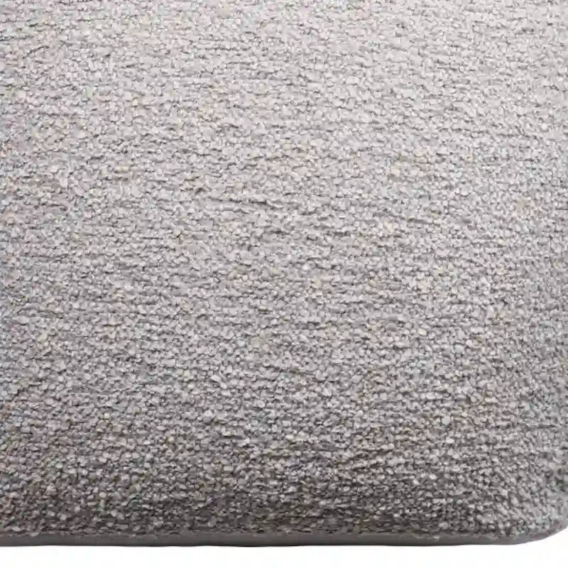 HomeRoots Pouf/Ottoman cubo da esterno 18 grigio in poliestere