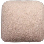 HomeRoots Pouf/Ottoman cubo da esterno 18 grigio in poliestere