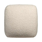 HomeRoots Pouf/Ottoman cubo da esterno 18 grigio in poliestere