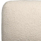 HomeRoots Pouf/Ottoman cubo da esterno 18 grigio in poliestere