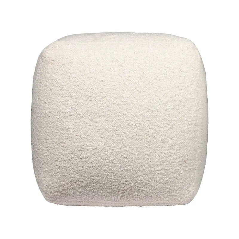 HomeRoots Pouf/Ottoman cubo da esterno 18 grigio in poliestere