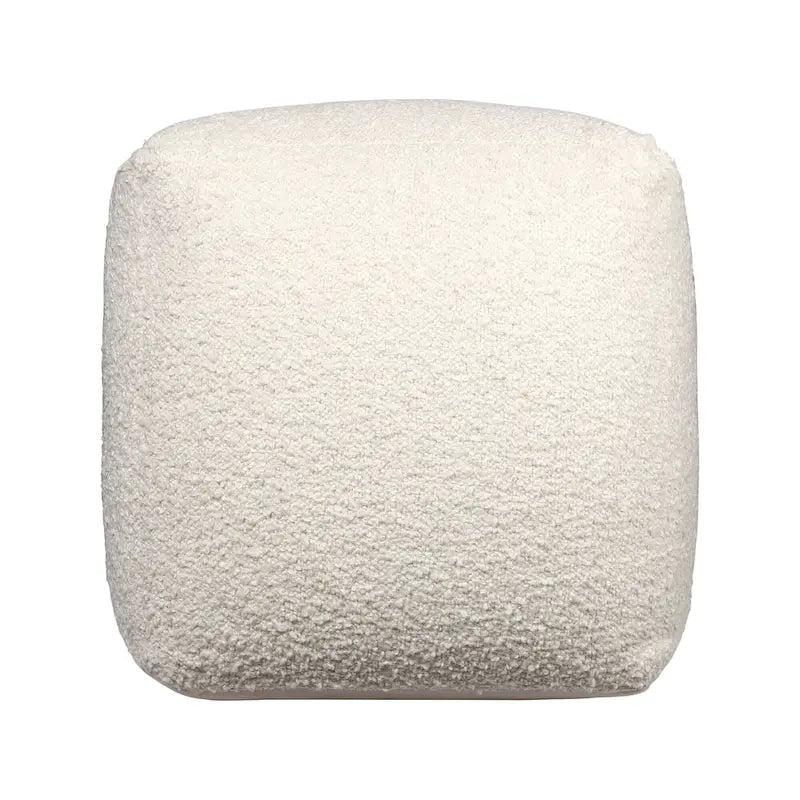 HomeRoots Pouf/Ottoman cubo da esterno 18 grigio in poliestere