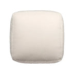 HomeRoots Pouf/Ottoman cubo da esterno 18 grigio in poliestere