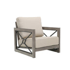 Mobilier d'extérieur : Canapé-fauteuil de conversation avec coussin en tissu Sunbrella