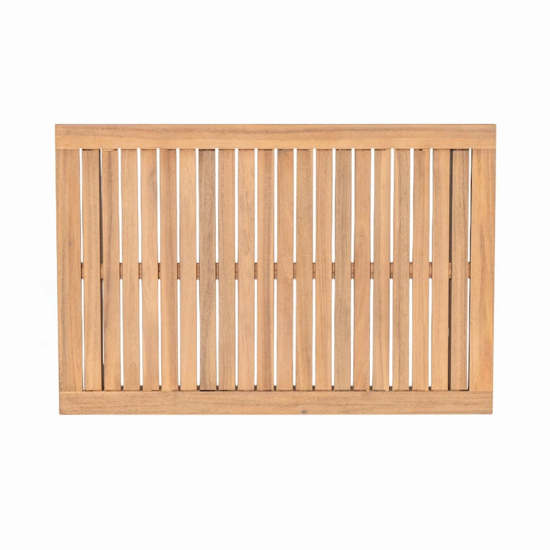 Set da esterno divano angolare a 4 pezzi in legno di acacia e corda