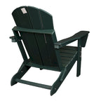 Sedia Adirondack Pieghevole, Robusto Legno Polietilene HDPE, Sedia da Esterno per Balcone, Portico, Patio, Prato, Cortile, Terrazzo, Giardino