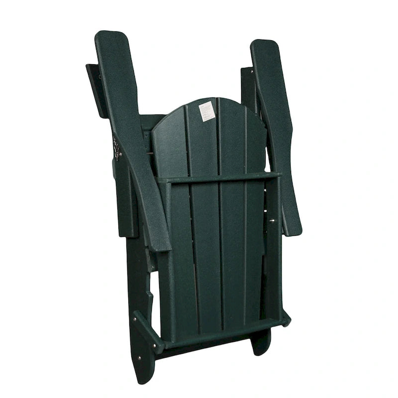 Sedia Adirondack Pieghevole, Robusto Legno Polietilene HDPE, Sedia da Esterno per Balcone, Portico, Patio, Prato, Cortile, Terrazzo, Giardino