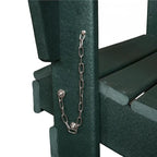 Sedia Adirondack Pieghevole, Robusto Legno Polietilene HDPE, Sedia da Esterno per Balcone, Portico, Patio, Prato, Cortile, Terrazzo, Giardino