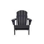 Sedia Adirondack Pieghevole, Robusto Legno Polietilene HDPE, Sedia da Esterno per Balcone, Portico, Patio, Prato, Cortile, Terrazzo, Giardino