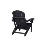 Sedia Adirondack Pieghevole, Robusto Legno Polietilene HDPE, Sedia da Esterno per Balcone, Portico, Patio, Prato, Cortile, Terrazzo, Giardino