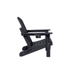 Sedia Adirondack Pieghevole, Robusto Legno Polietilene HDPE, Sedia da Esterno per Balcone, Portico, Patio, Prato, Cortile, Terrazzo, Giardino