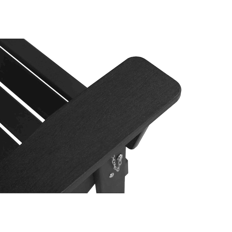 Sedia Adirondack Pieghevole, Robusto Legno Polietilene HDPE, Sedia da Esterno per Balcone, Portico, Patio, Prato, Cortile, Terrazzo, Giardino