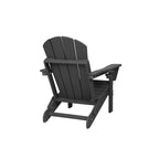 Sedia Adirondack Pieghevole, Robusto Legno Polietilene HDPE, Sedia da Esterno per Balcone, Portico, Patio, Prato, Cortile, Terrazzo, Giardino