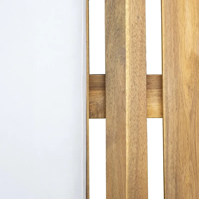 Sdraio da esterno Roomfitters in legno di acacia con schienale regolabile per giardini, terrazze, aree a bordo piscina