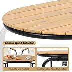 Ensemble de chaises longues 3 pièces, réglable avec roulettes et tables pour piscine, terrasse