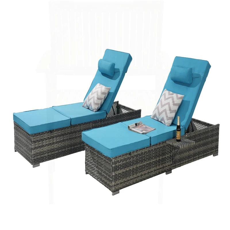 Eccezionale set di sedie a sdraio da esterno per relax e svago