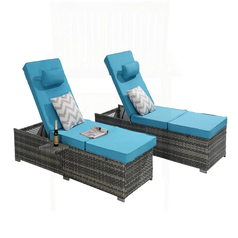 Eccezionale set di sedie a sdraio da esterno per relax e svago