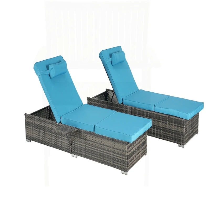 Eccezionale set di sedie a sdraio da esterno per relax e svago
