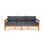 Christopher Knight Home – Ensemble de conversation d'extérieur 5 pièces en bois d'acacia courbé Avery