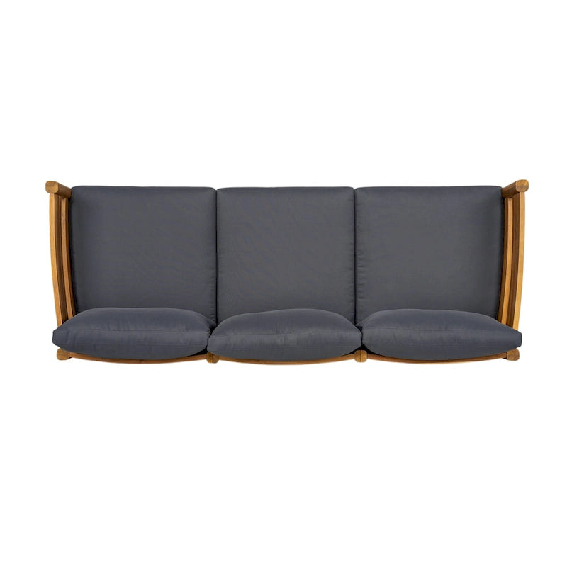 Christopher Knight Home – Ensemble de conversation d'extérieur 5 pièces en bois d'acacia courbé Avery