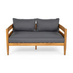 Christopher Knight Home – Ensemble de conversation d'extérieur 5 pièces en bois d'acacia courbé Avery