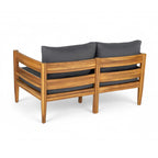 Christopher Knight Home – Ensemble de conversation d'extérieur 5 pièces en bois d'acacia courbé Avery