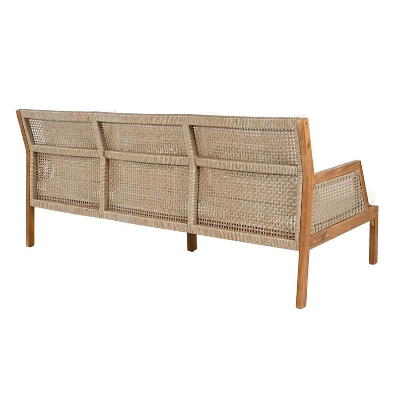 Christopher Knight Home - Set da conversazione Malachi da esterno a 4 pezzi in legno di acacia