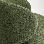 Poltrona a botte girevole imbottita Spruce&Spring con base in legno