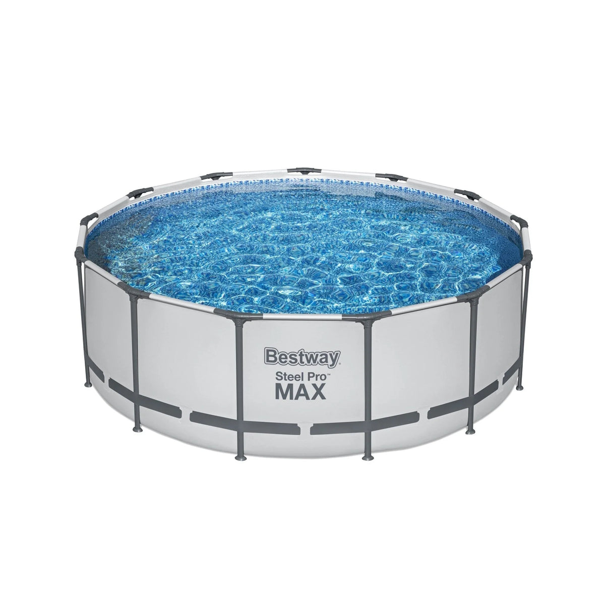 Piscina Fuori Terra Rotonda Bestway Steel Pro MAX con Pompa e Copertura