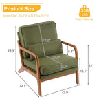 Poltrona imbottita Mid-Century Modern