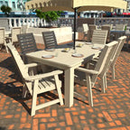 HIGHWOOD PROFESSIONAL Set da pranzo da esterno 7 pezzi 42x72